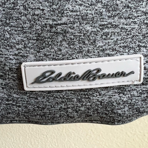 Eddie Bauer Jacket. Tailored techniques; knit fabric insert with cording & flap - Picture 3 of 7